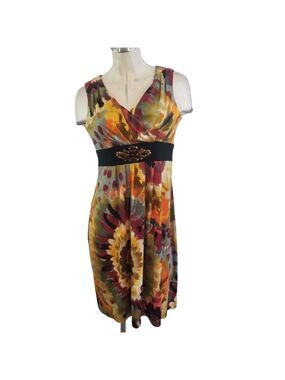 Cleo Cleo Size 2 Multi-color Embellished Sleeveless Dress